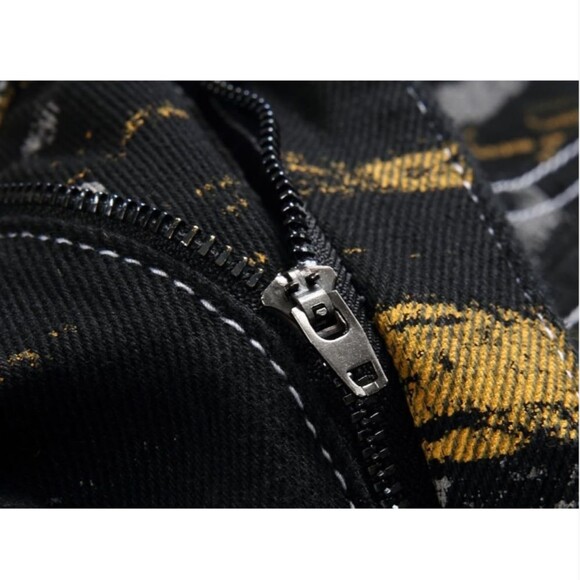 WJWLSKB Slim Fit Men's Jeans, Ripped Stretch Jeans Denim Pants Size 30x27 NWT - Picture 5 of 13